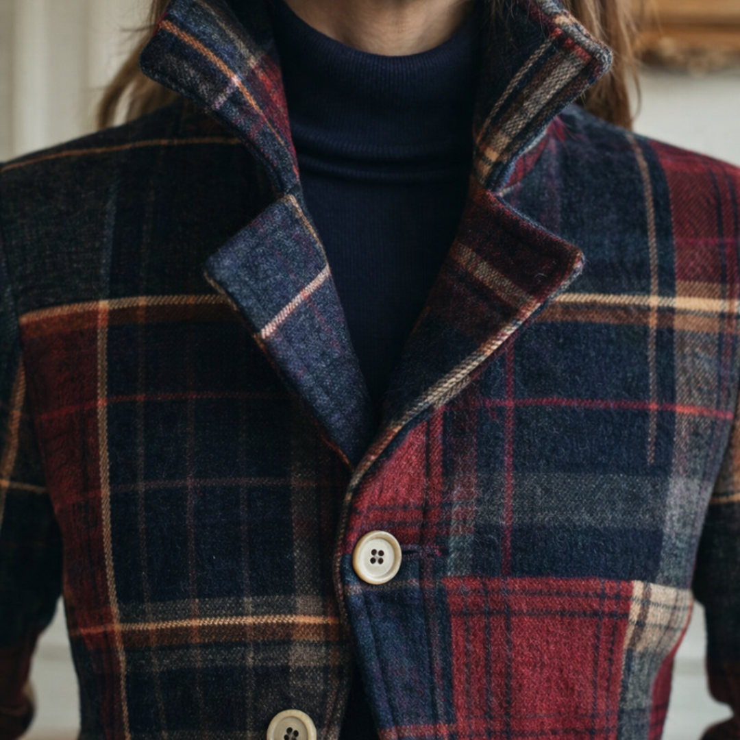 Veste Kellyn À Carreaux Avec Col